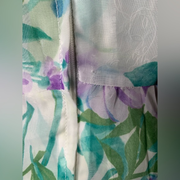 1970’s white printed sleeveless dress - Picture 6 of 7